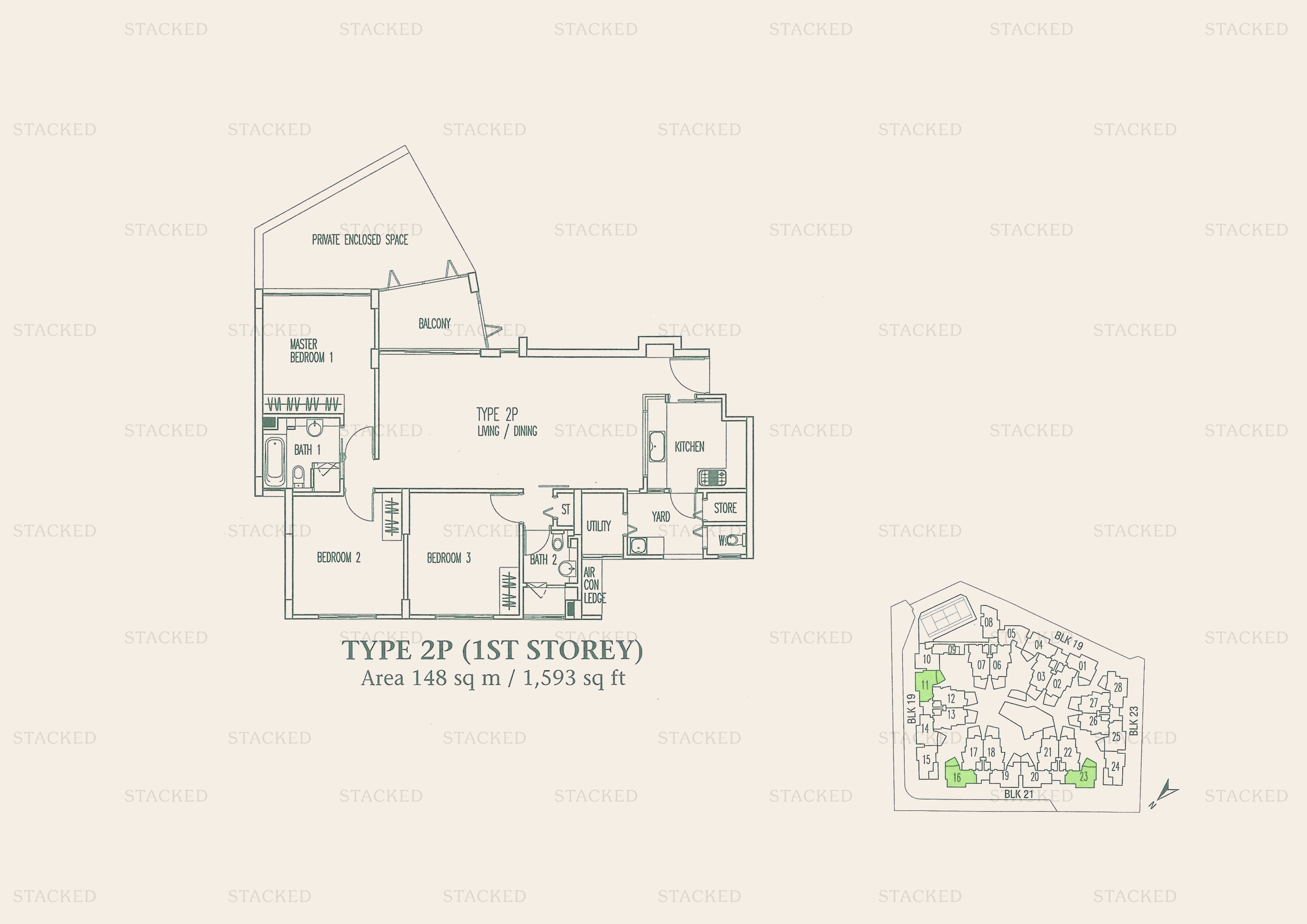 Stacked homes Palm Grove Condominium Singapore Condo Floor Plans